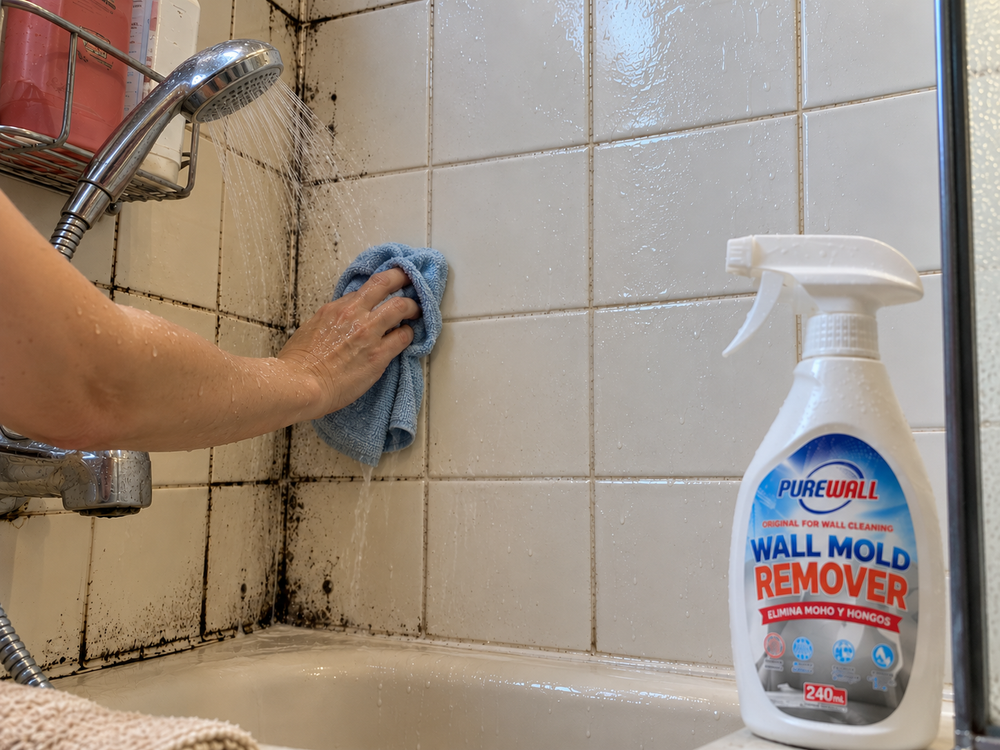 Pared limpia después de PureWall